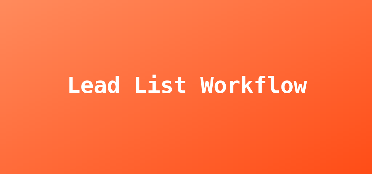 Diagram showing the six steps to build an Instagram lead list from scratch.